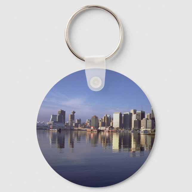 Vancouver skyline, British Columbia, Canada Key Ring (Front)
