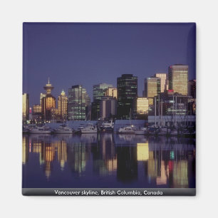 Vancouver skyline, British Columbia, Canada Magnet