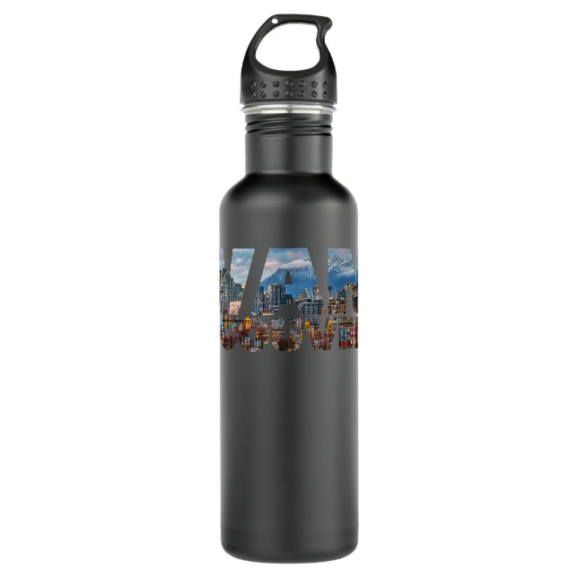 Vancouver Skyline British Columbia Canada Visitor  710 Ml Water Bottle (Front)