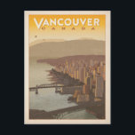 Vancouver Skyline | Canada Postcard<br><div class="desc">Anderson Design Group is an award-winning illustration and design firm in Nashville,  Tennessee. Founder Joel Anderson directs a team of talented artists to create original poster art that looks like classic vintage advertising prints from the 1920s to the 1960s.</div>