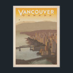 Vancouver Skyline | Canada Postcard<br><div class="desc">Anderson Design Group is an award-winning illustration and design firm in Nashville,  Tennessee. Founder Joel Anderson directs a team of talented artists to create original poster art that looks like classic vintage advertising prints from the 1920s to the 1960s.</div>