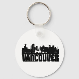 Vancouver Skyline Key Ring