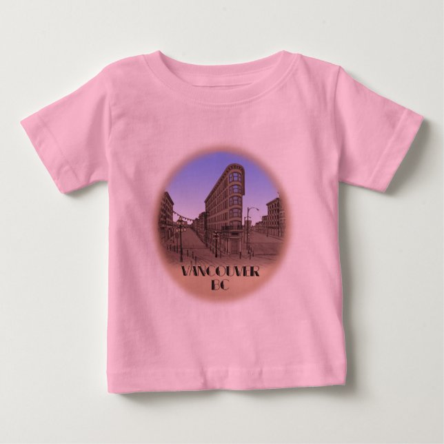 Vancouver Souvenir Baby T-shirt Gastown Baby Shirt (Front)