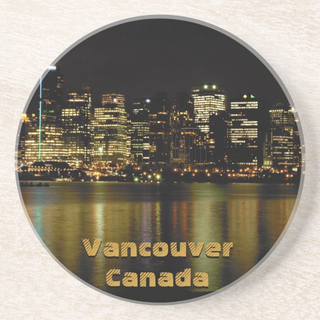 Vancouver Souvenir Coasters Vancouver Cityscape (Front)
