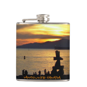 Vancouver Souvenir Flask Custom Vancouver BC Flask