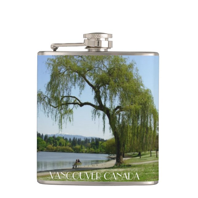 Vancouver Souvenir Flask Custom Vancouver BC Flask (Front)
