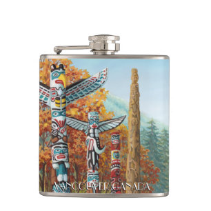 Vancouver Souvenir Flask Custom Vancouver BC Flask