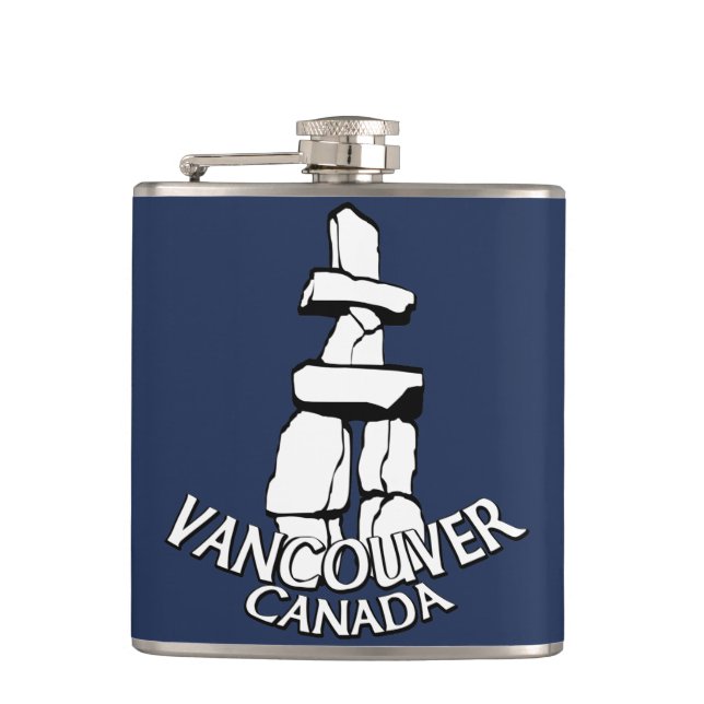 Vancouver Souvenir Flask Vancouver Landmark Gifts (Front)