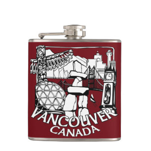 Vancouver Souvenir Flask Vancouver Landmark Gifts