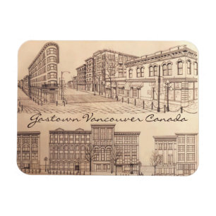 Vancouver Souvenir Personalised Magnet Gastown