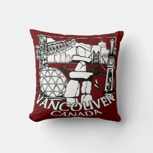 Vancouver Souvenir Pillow Vancouver Landmark Gifts