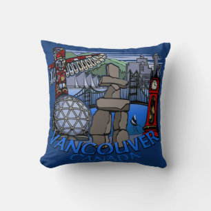 Vancouver Souvenir Pillow Vancouver Landmark Gifts