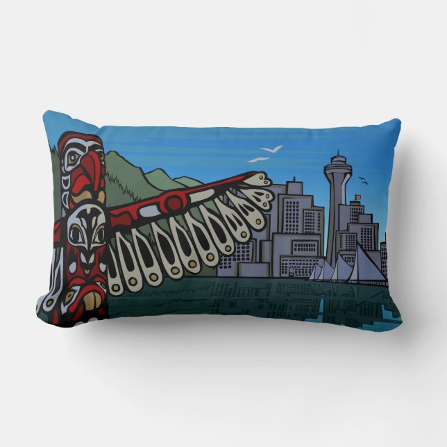 Vancouver Souvenir Pillow Vancouver Landmarks Gift (Front)