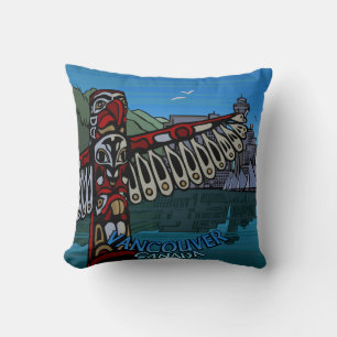 Vancouver Souvenir Pillow Vancouver Landmarks Gift