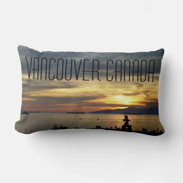 Vancouver Souvenir Pillow Vancouver Seascape Gifts (Front)