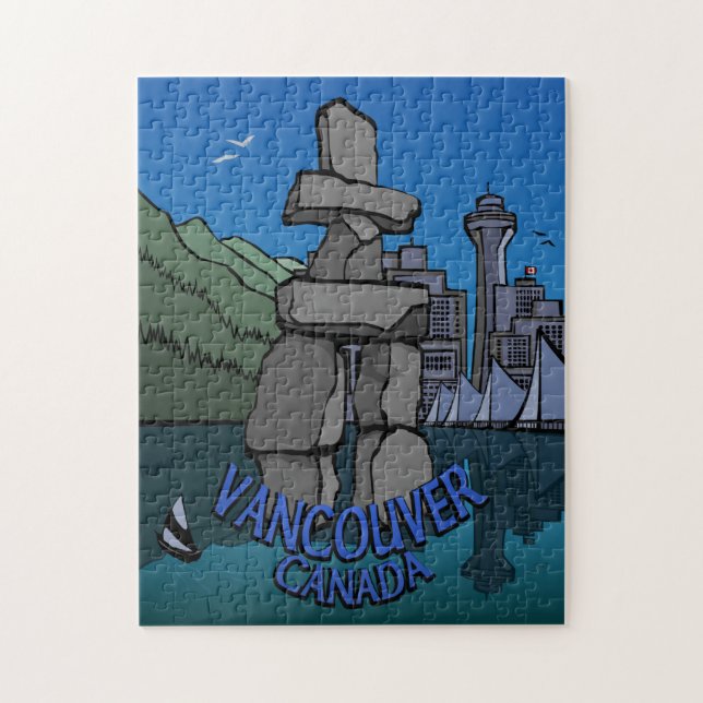 Vancouver Souvenir Puzzle Unique Vancouver Gifts (Vertical)