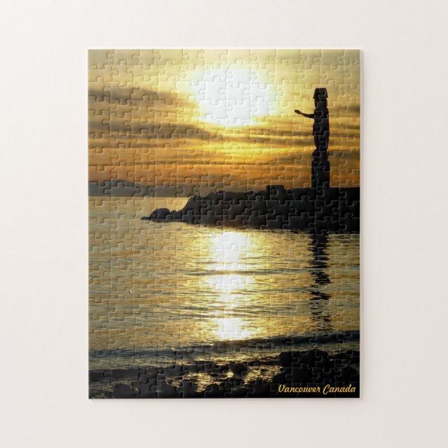 Vancouver Souvenir Puzzle Vancouver Sunset Gifts (Vertical)