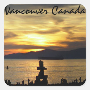 Vancouver Souvenir Stickers Landmark Souvenir Art