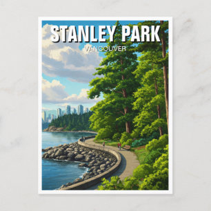 Vancouver Stanley Park Canada Travel Postcard