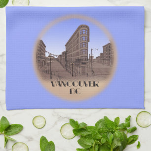 Vancouver Towel Gastown Art Souvenir Tea Towel