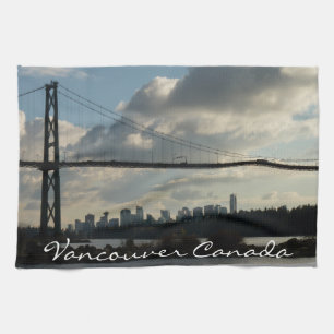 Vancouver Towel Personalised Souvenir Tea Towel