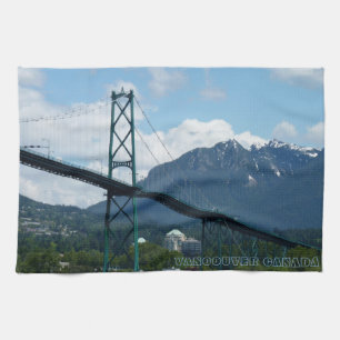 Vancouver Towel Personalised Souvenir Tea Towel