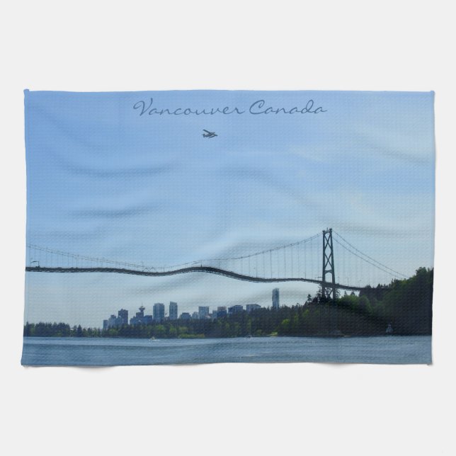 Vancouver Towel Personalised Souvenir Tea Towel (Horizontal)