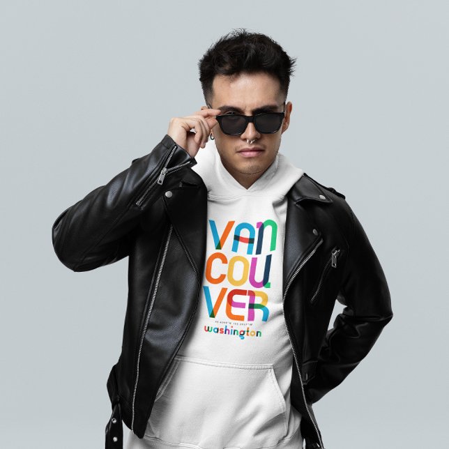 Vancouver Washington Mid Century, Pop Art, Hoodie (Creator Uploaded)