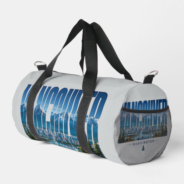 Vancouver Washington Mountain Escape Duffle Bag (Right Corner)