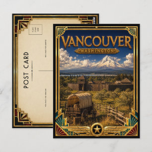 Vancouver Washington Vintage Art Deco Golden Age Postcard