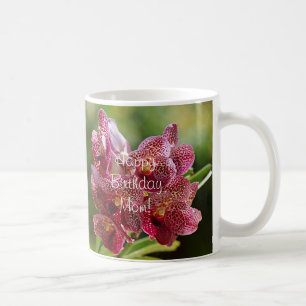 Vanda Orchid Cluster Birthday Coffee Mug