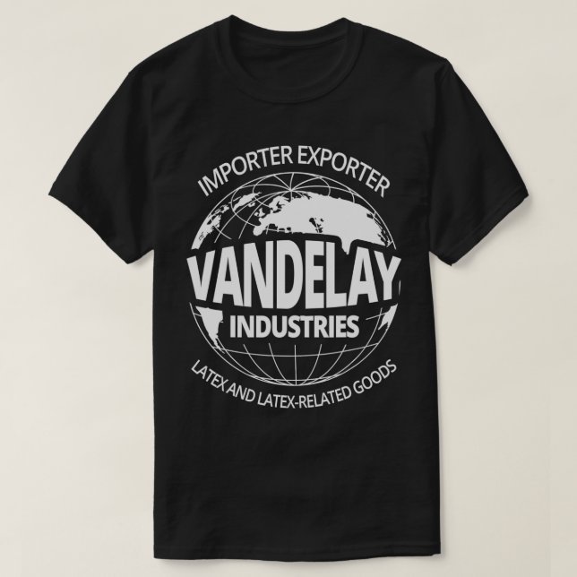 Vandelay Industries LateRelated Goods Novelty  T-Shirt (Design Front)