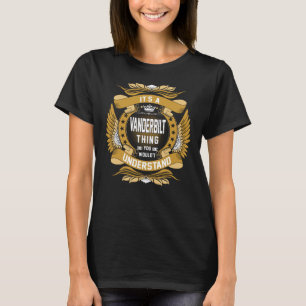 VANDERBILT Last Name, VANDERBILT family name crest T-Shirt