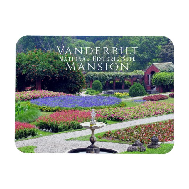 Vanderbilt Mansion Formal Gardens, Hyde Park, NY Magnet (Horizontal)