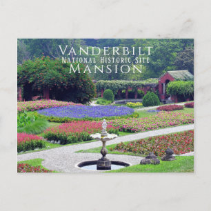 Vanderbilt Mansion Formal Gardens, Hyde Park, NY Postcard