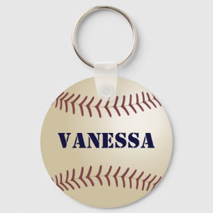 Vanessa Baseball Keychain