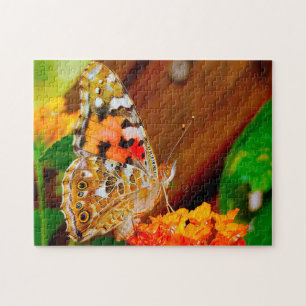 Vanessa Cardui Butterfly. Jigsaw Puzzle