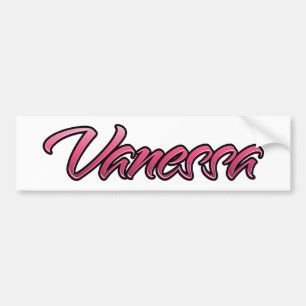 Vanessa faded pink sticker sticker