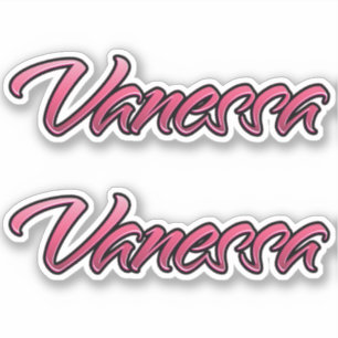 Vanessa faded pink sticker sticker embroiderset