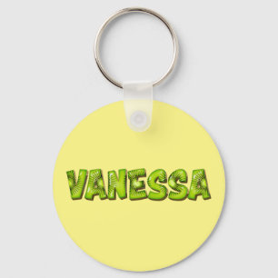 Vanessa Name Kiwi Design Keychain