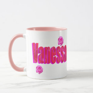 Vanessa Name Logo, Mug