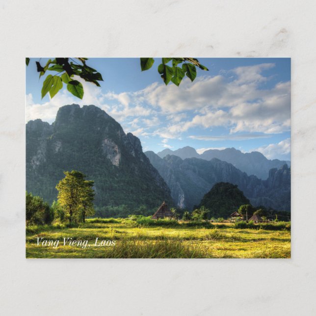 Vang Vieng Laos Postcard (Front)