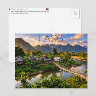 Vang Vieng, Laos Travel Postcard
