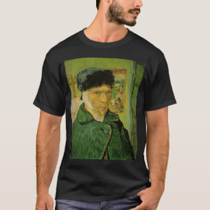 vangogh self portrait with bandaged ear  a self po T-Shirt