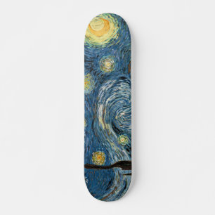 Vangogh Starry Night Skateboard Mini