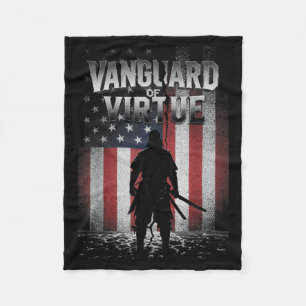 Vanguard of Virtue American Flag Memorial Fleece Blanket