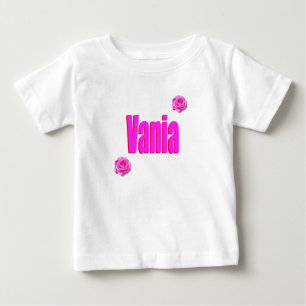 Vania Girls Name Logo, Baby T-Shirt
