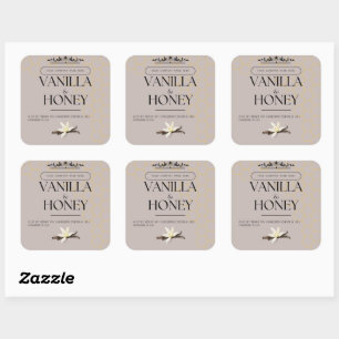 Vanilla and Honey Soap Label