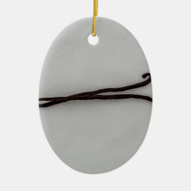Vanilla bean with sugar ceramic tree decoration (Front)