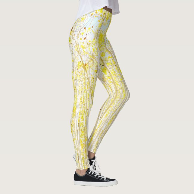 Vanilla Cake Aspen trees Leggings (Right)